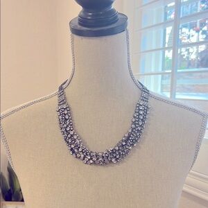 Bebe Elegant Silver Crystal Necklace